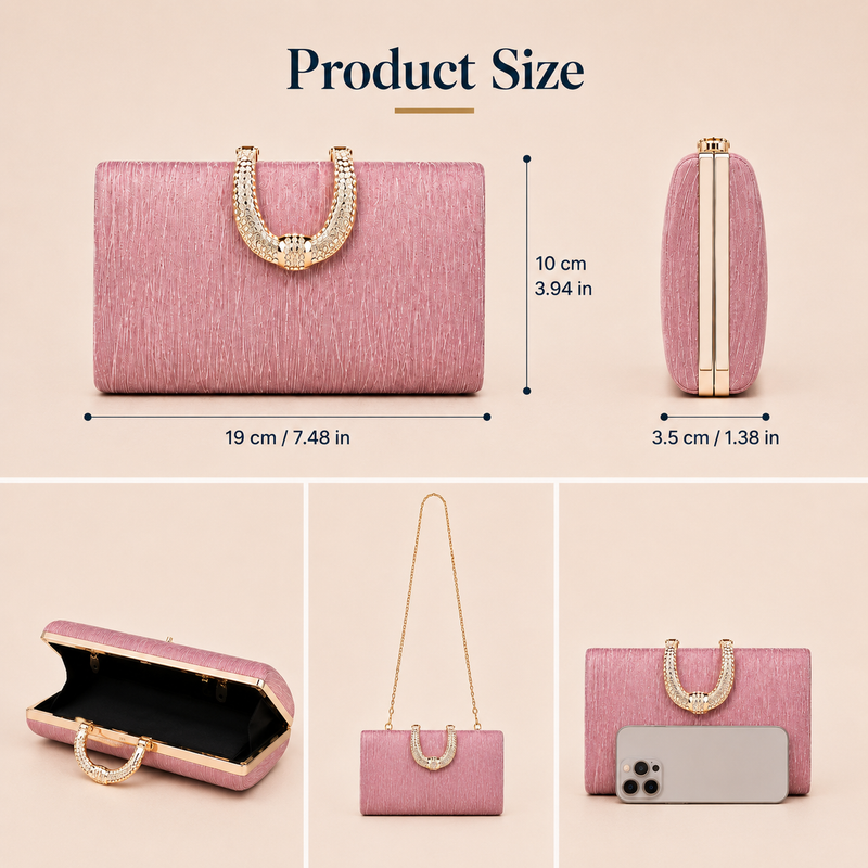 Pochette bijou tons lumineux