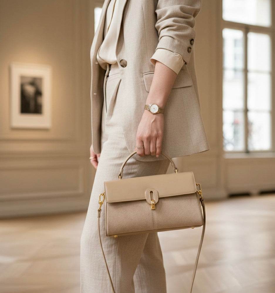 Sac à main Effet Velours Luxe _ SAKIWE