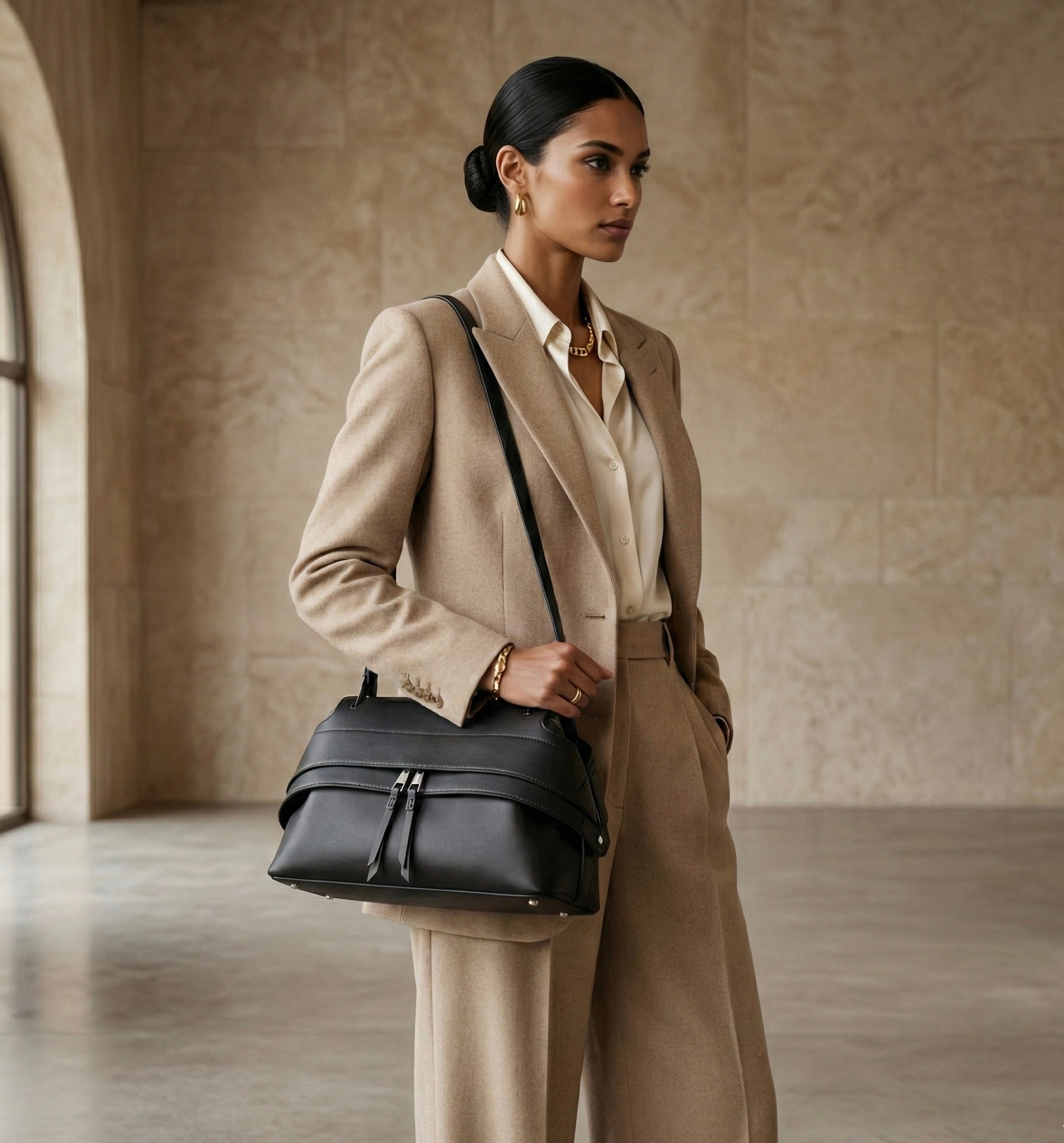 Sac à main Darh double plis Original _  SAKIWE