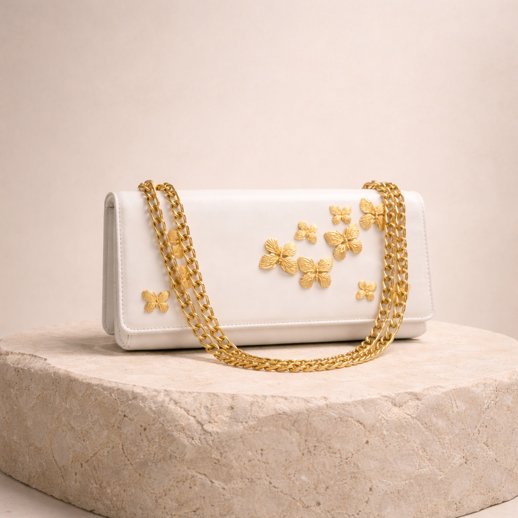 Sac à Main Cuir Pleine Fleur Rectangulaire vue dos - Sakiwé