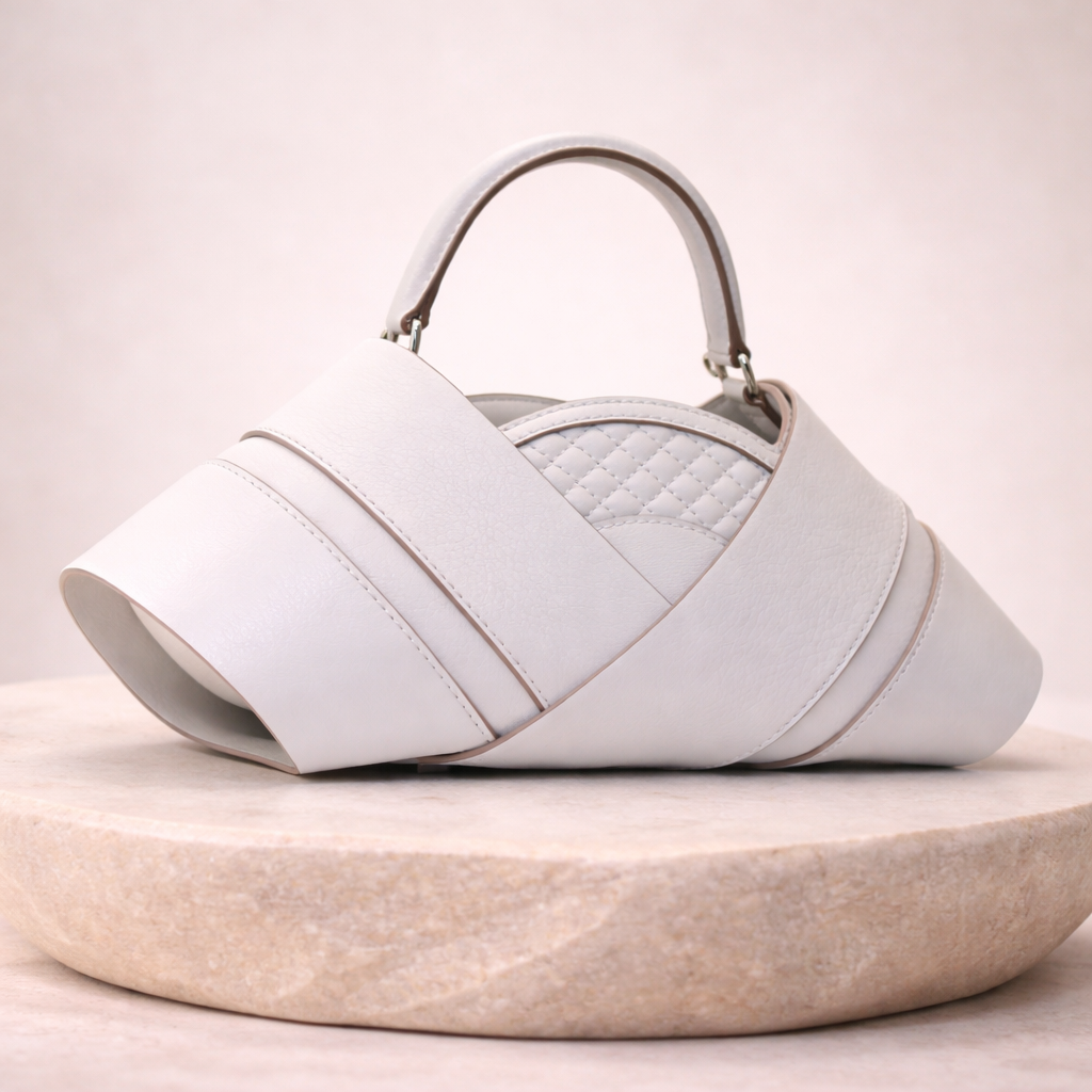 Sac à main blanc Aura _ SAKIWE