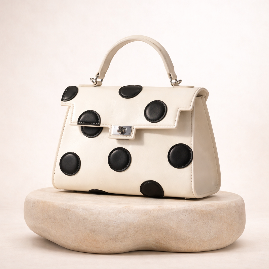 Sac à main design à pois _ SAKIWE