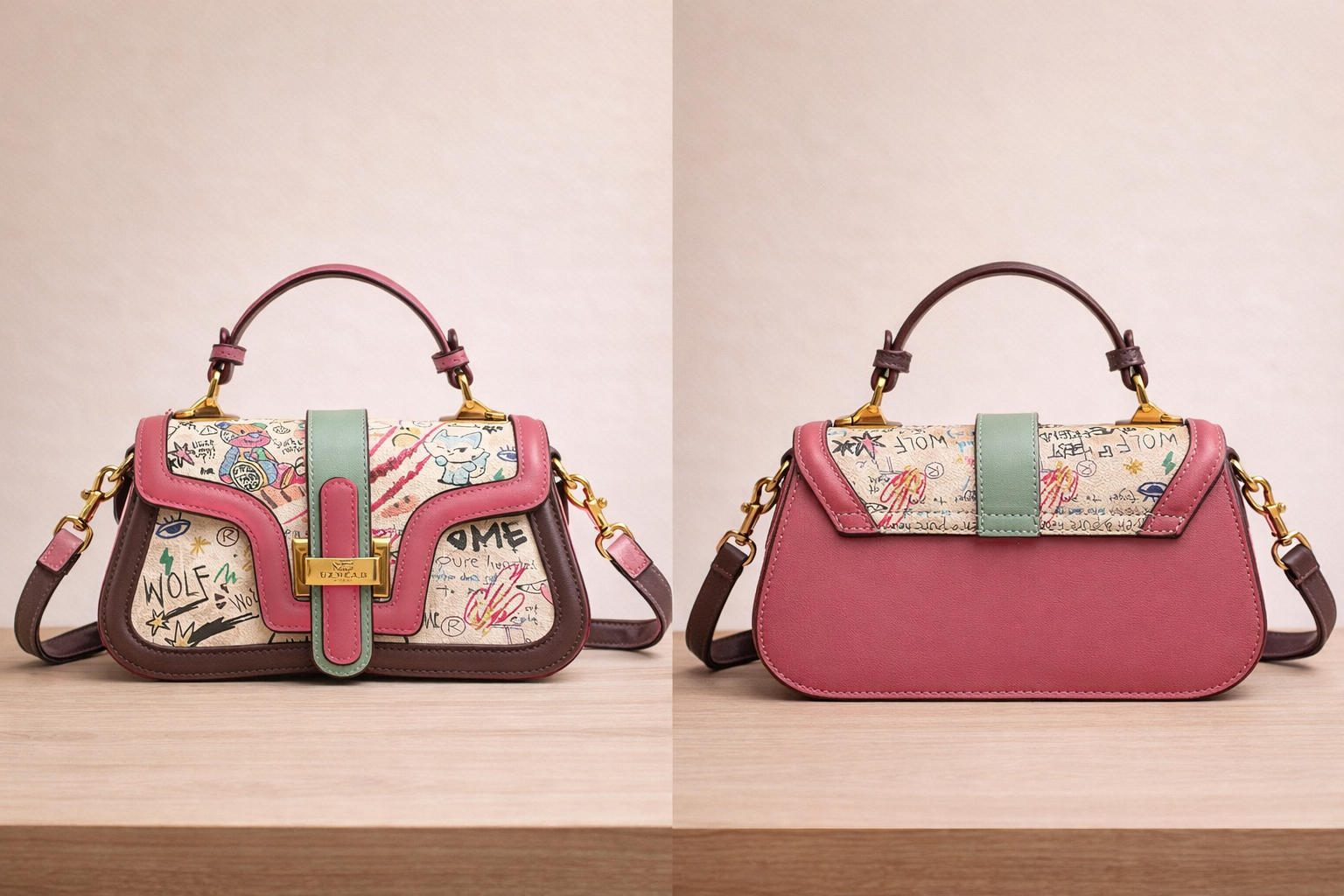 Sac à Main Cuir Pleine Fleur Limitee vue 10 - Sakiwé