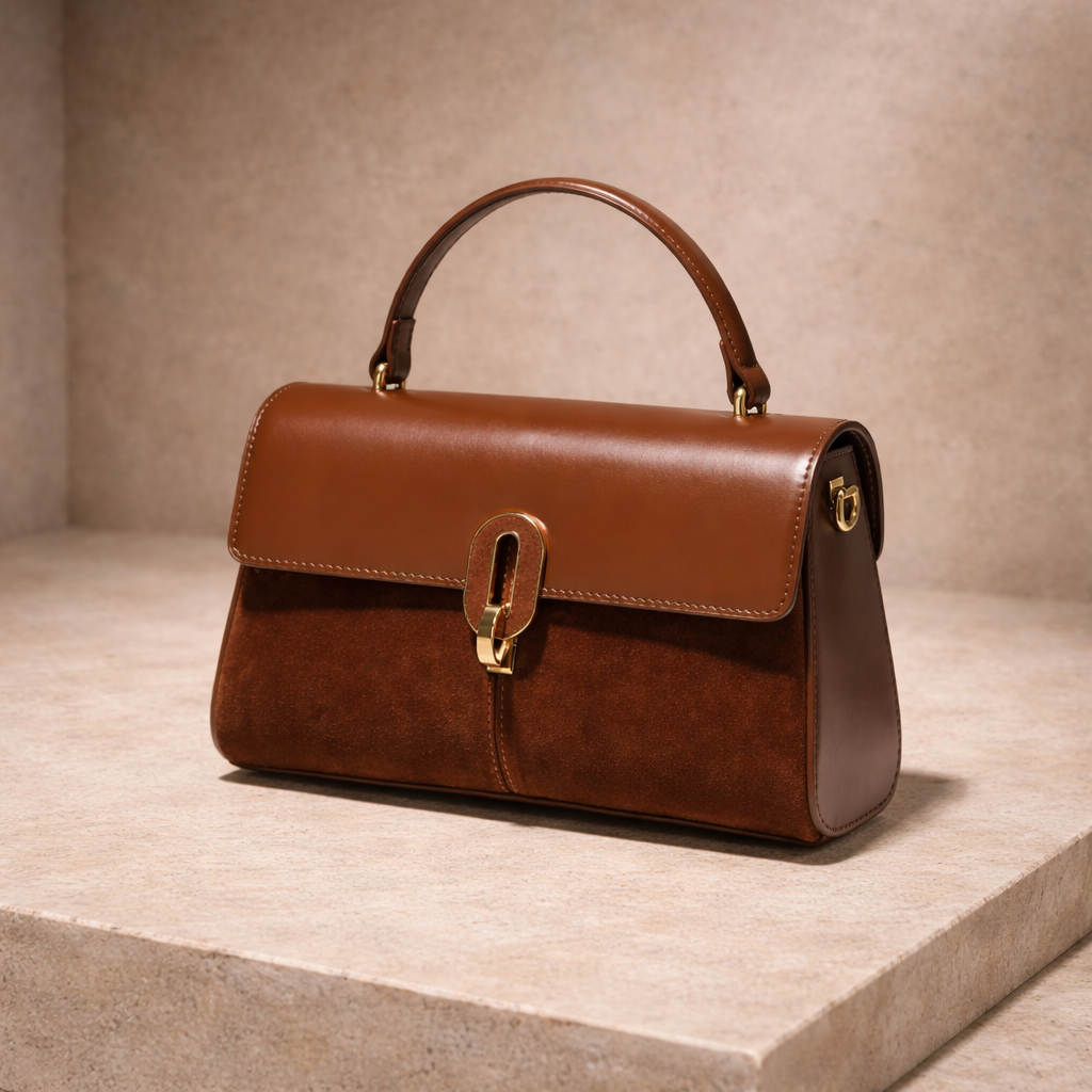 Sac à main Effet Velours Luxe _ SAKIWE