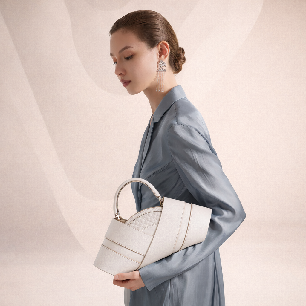 Sac à main blanc Aura _ SAKIWE