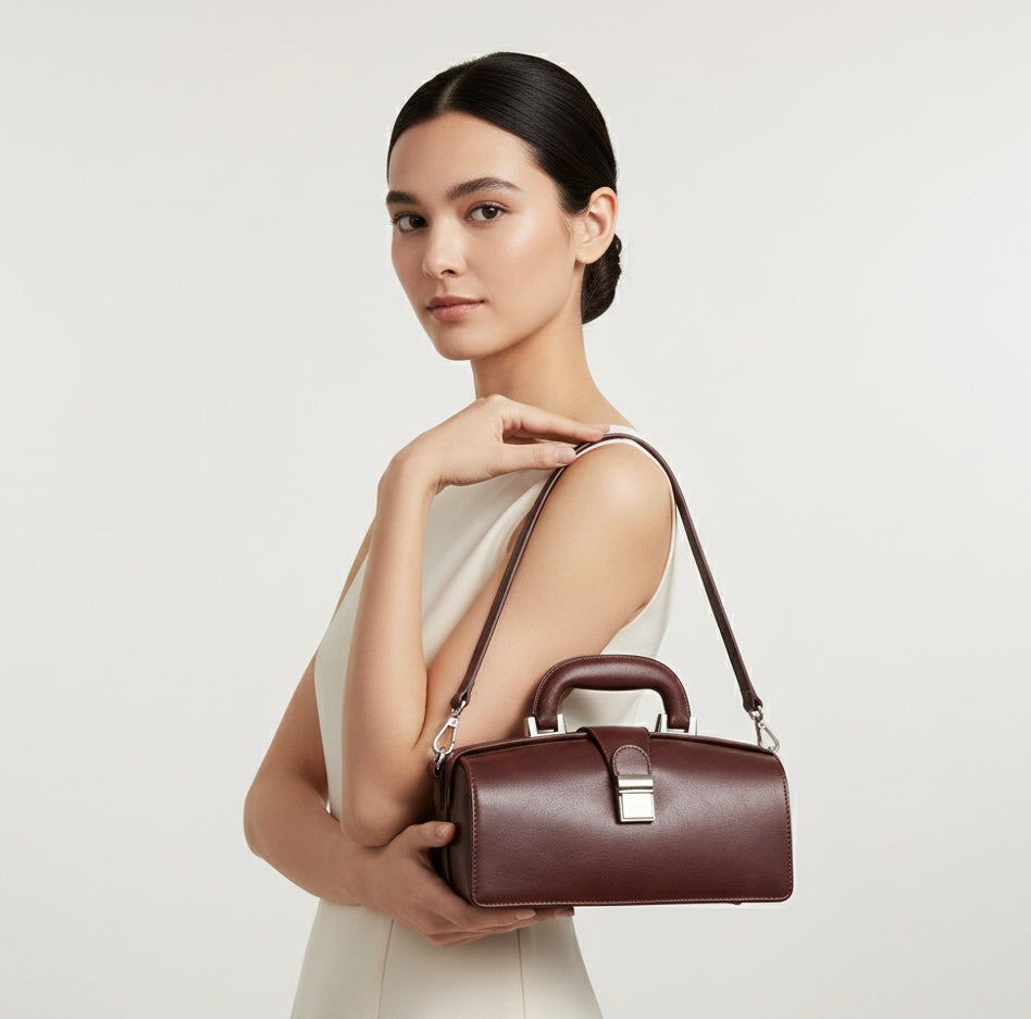 Sac à Main Cuir Pleine Fleur Contemporain vue 7 - Sakiwé