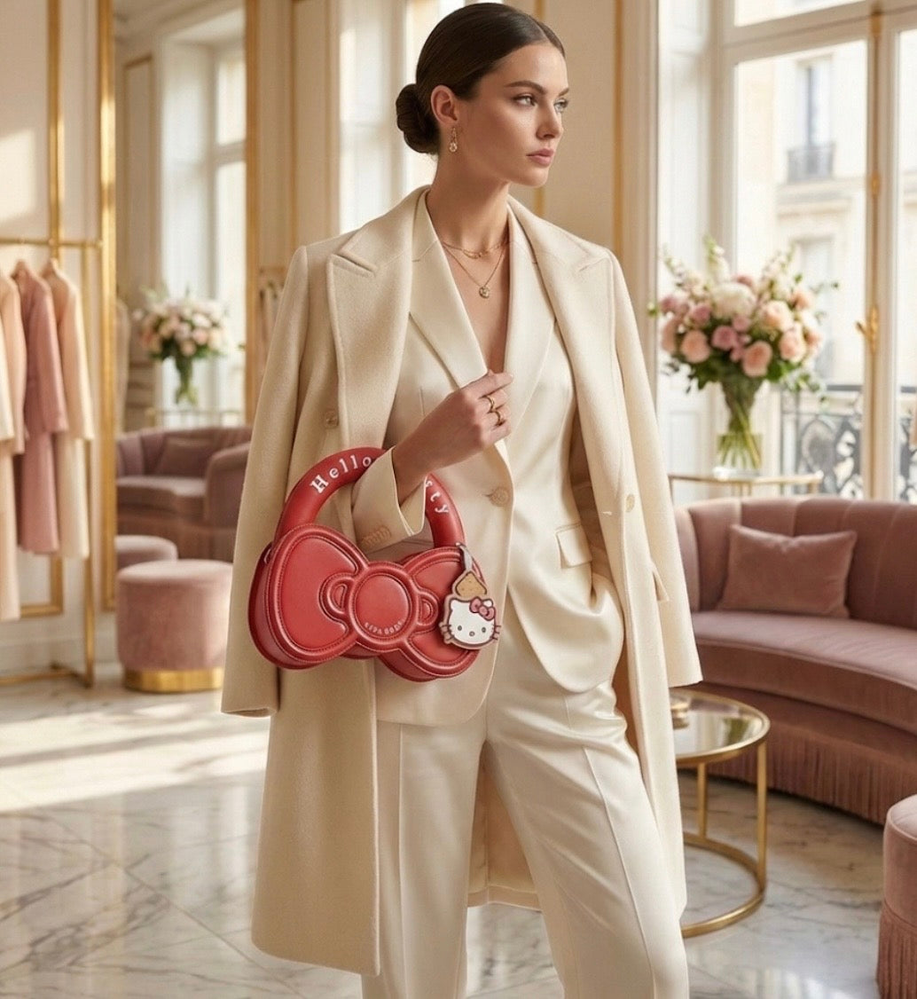 Sac à main Hello Kitty en nœud kawaii pop _ SAKIWE