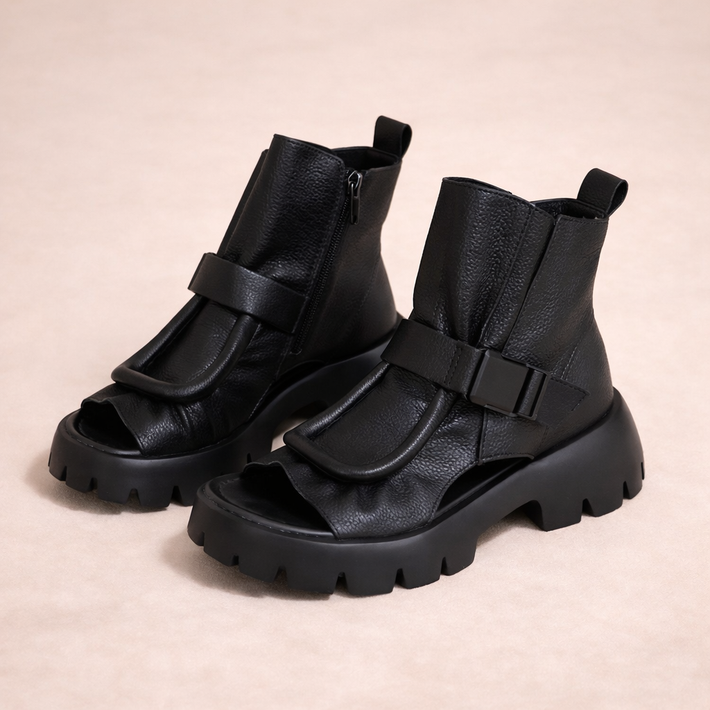 Sandales Cuir Confort Tupper vue profil - Sakiwé