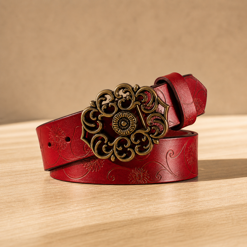 Ceinture fine boucle ovale