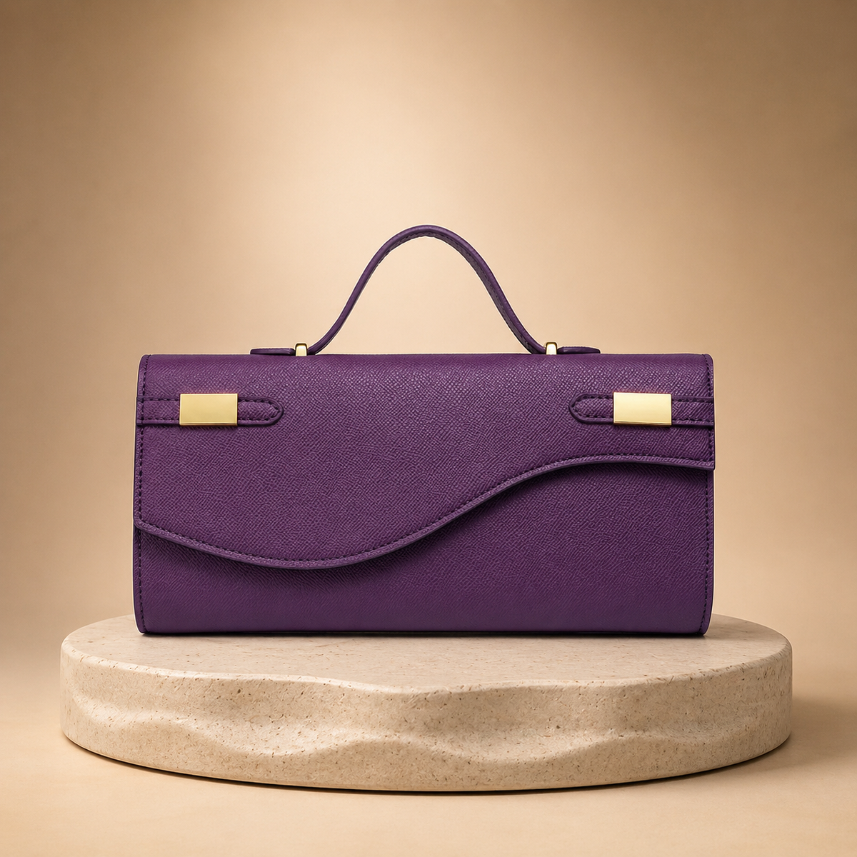 Pochette soiree fermoir signature