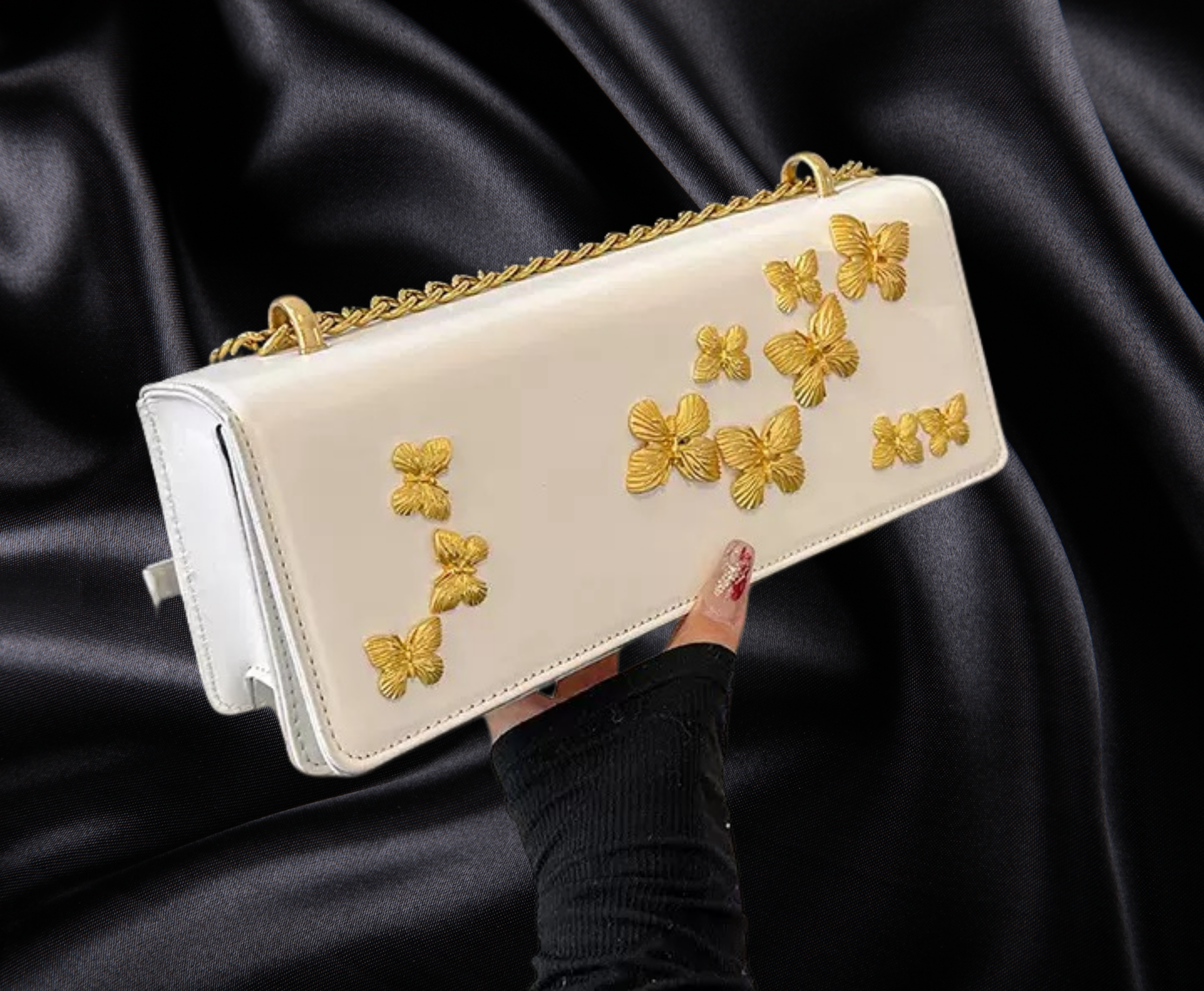 Sac à Main Cuir Pleine Fleur Rectangulaire vue 6 - Sakiwé