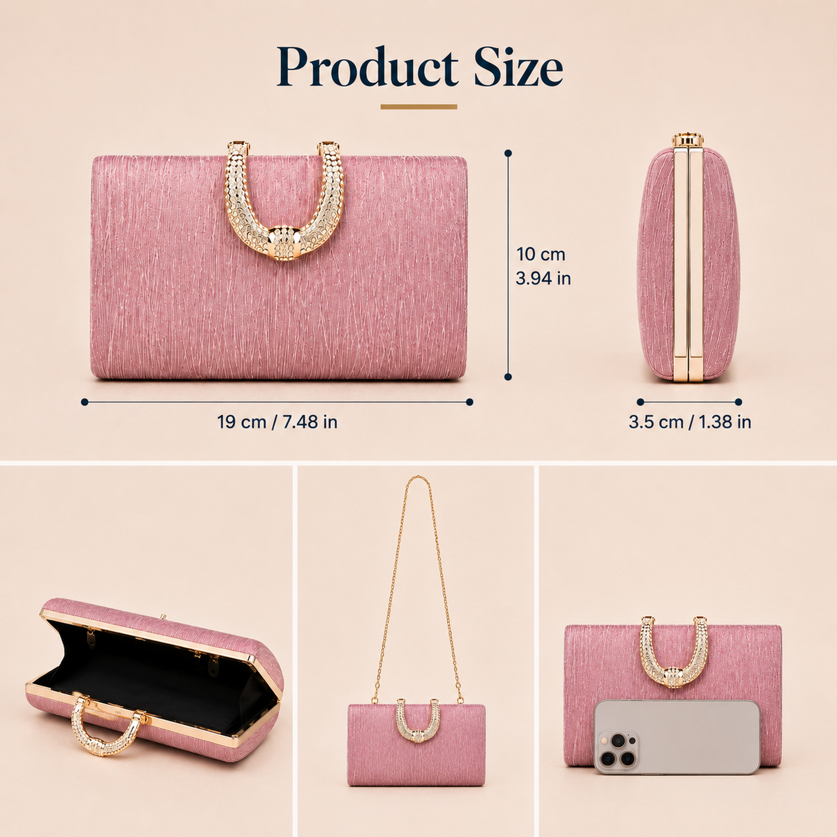 Bright-toned jewelry pouch