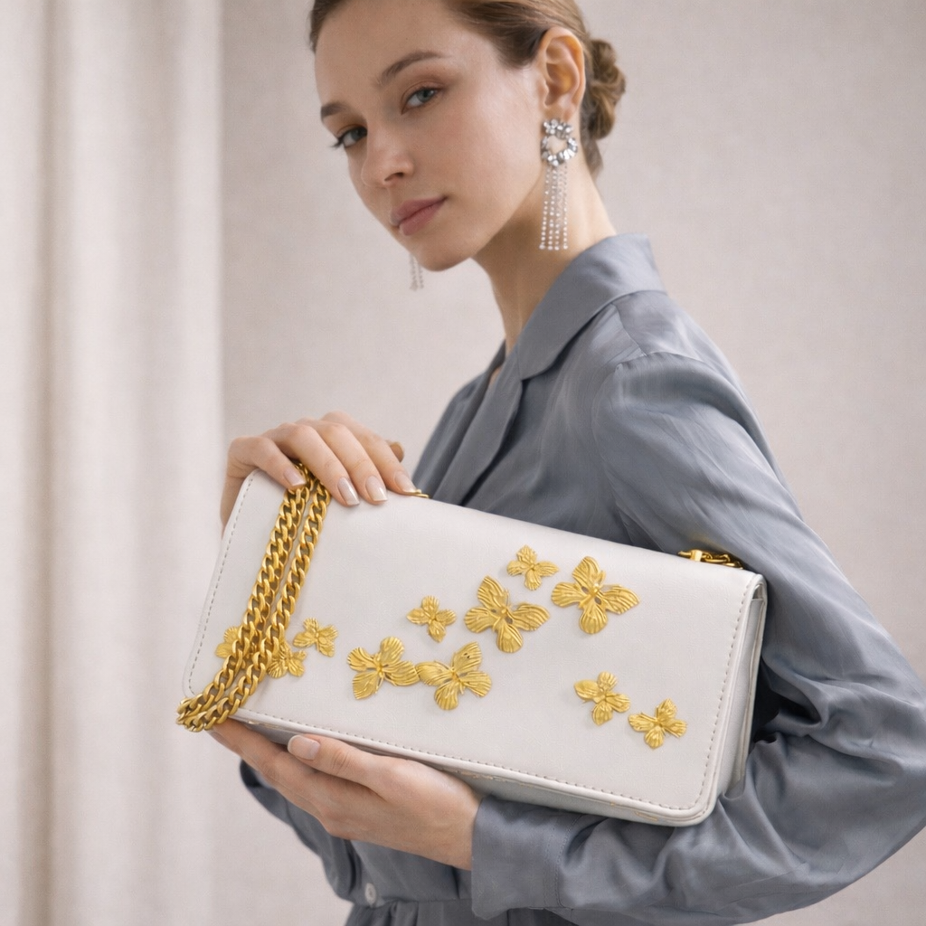 Sac à Main Cuir Pleine Fleur Rectangulaire détail produit - Sakiwé