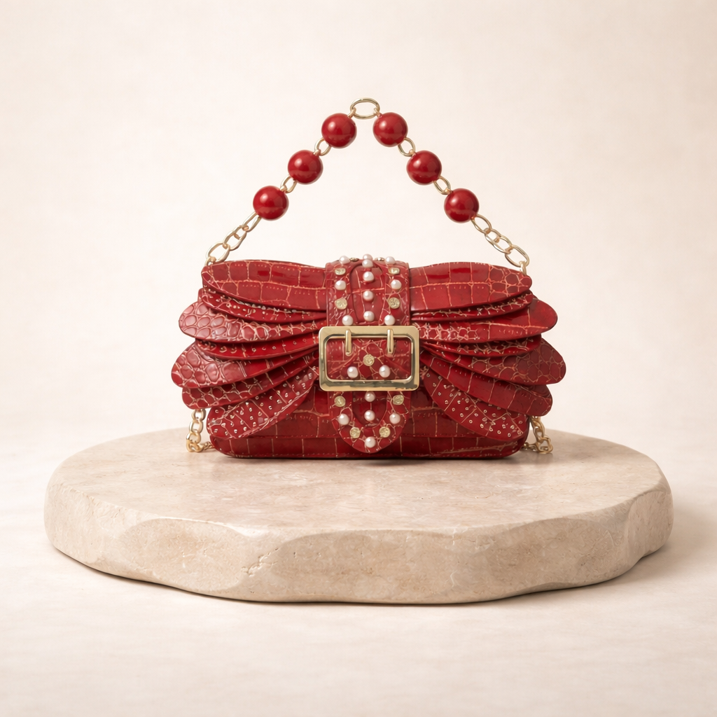 Sac à main Libellule avec détails en Perles _ SAKIWE