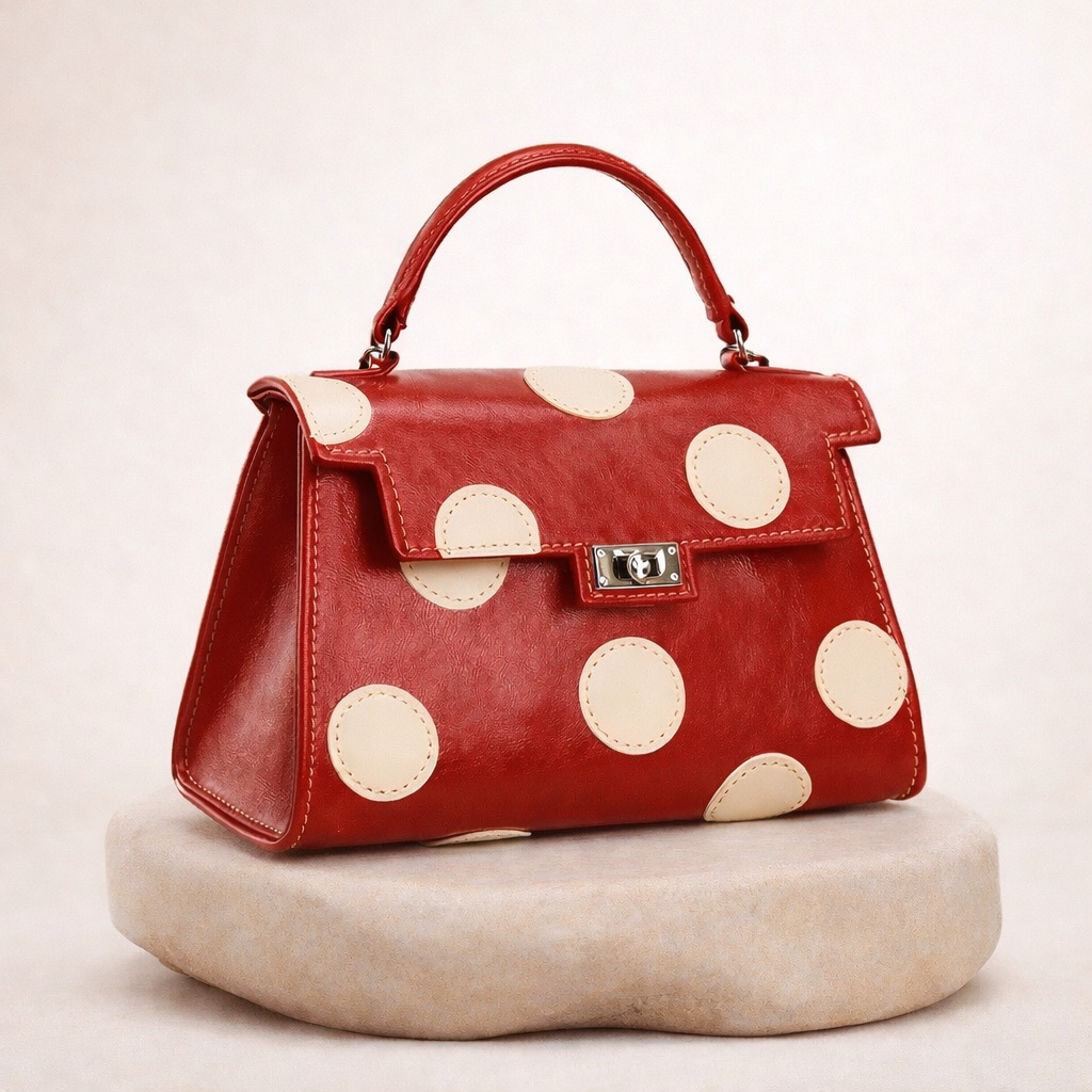 Sac à main design à pois _ SAKIWE