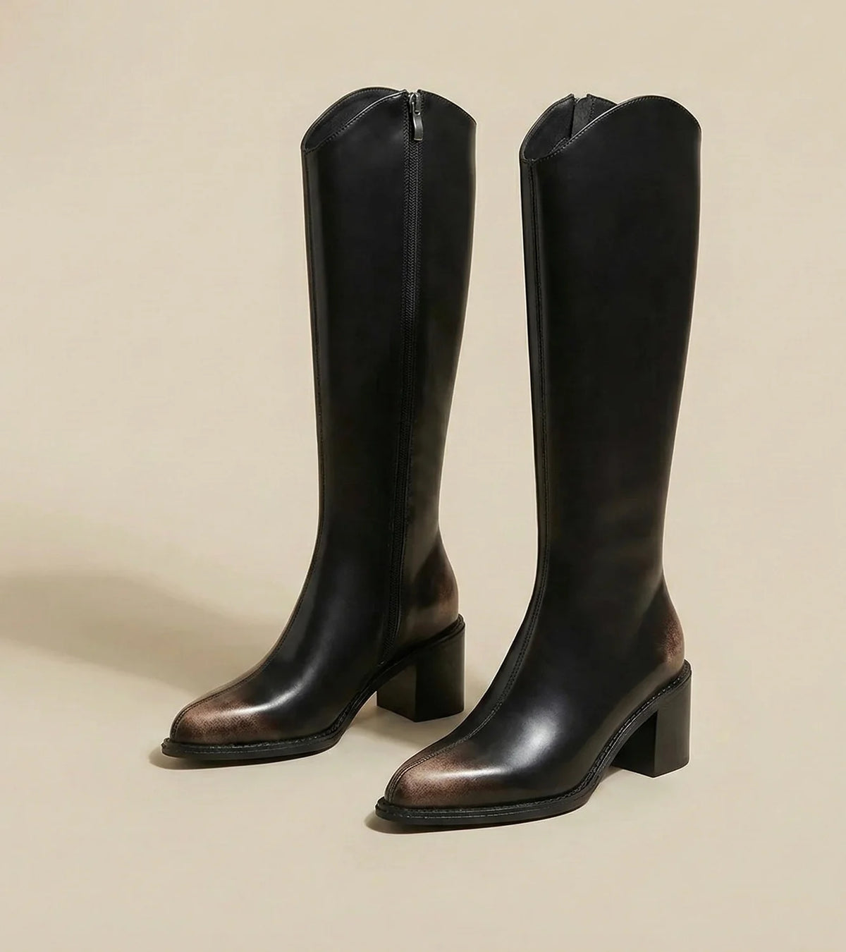 Bottes Cavalières Aspect Patiné — vue 5