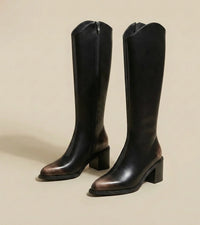 Bottes Cavalières Aspect Patiné — vue 5