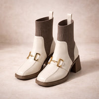 Bottines Talon Carré Détail Mors — vue 1