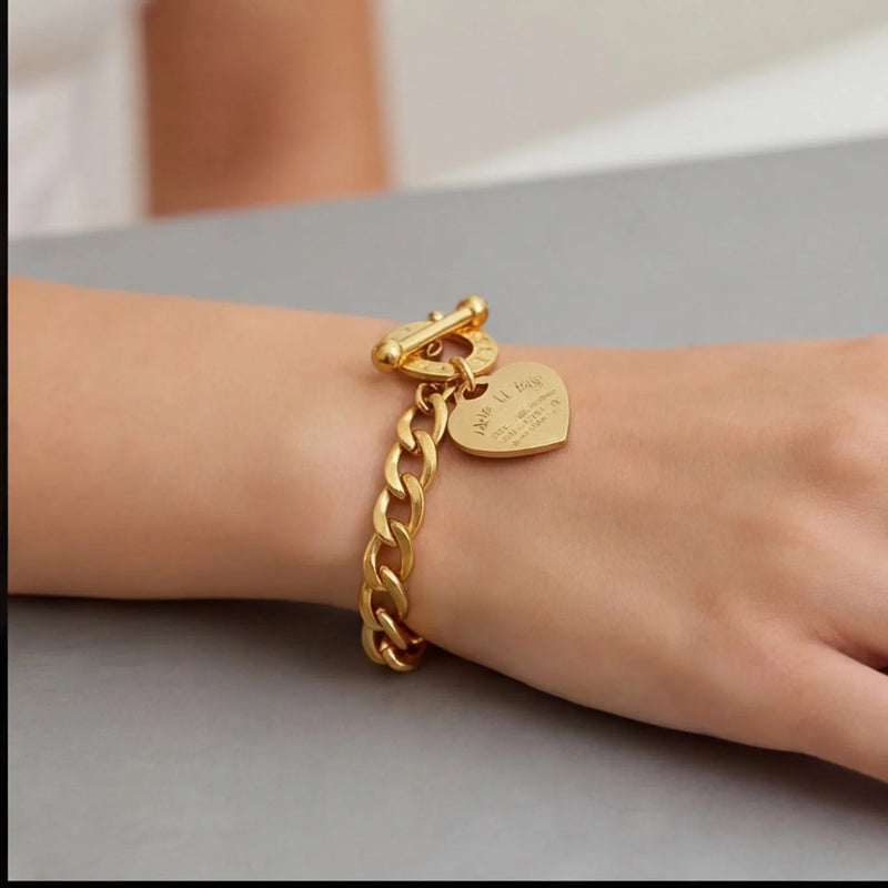 Bracelet Chaîne Fine Signature — vue 4