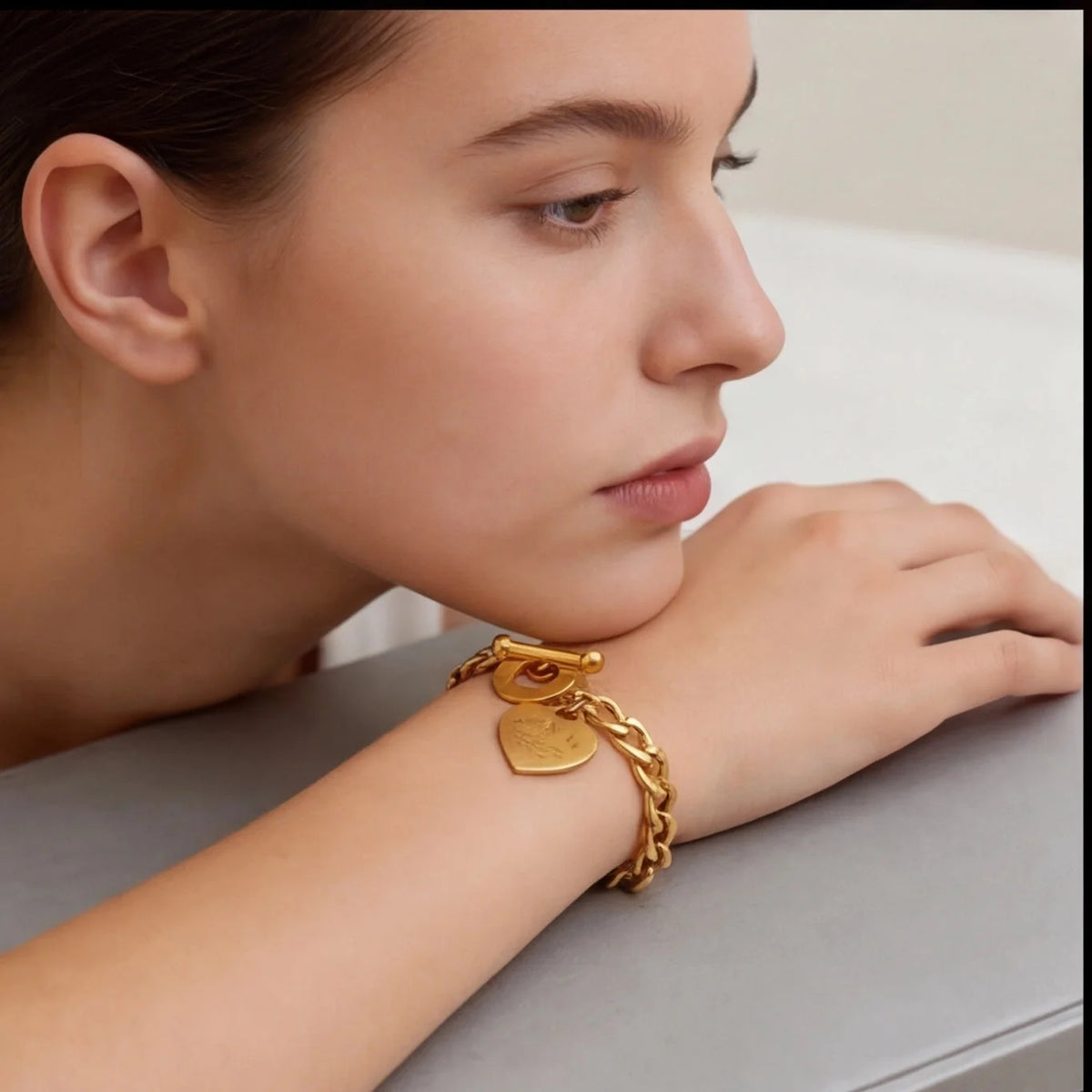 Bracelet Chaîne Fine Signature — vue 6
