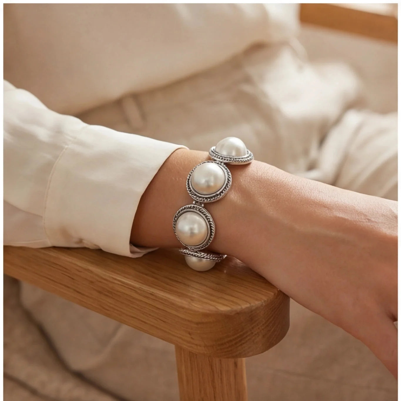 Bracelet Perles & Détails Métal — vue 2 Image