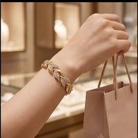 Bracelet Tressé Cuir Noir — vue 4