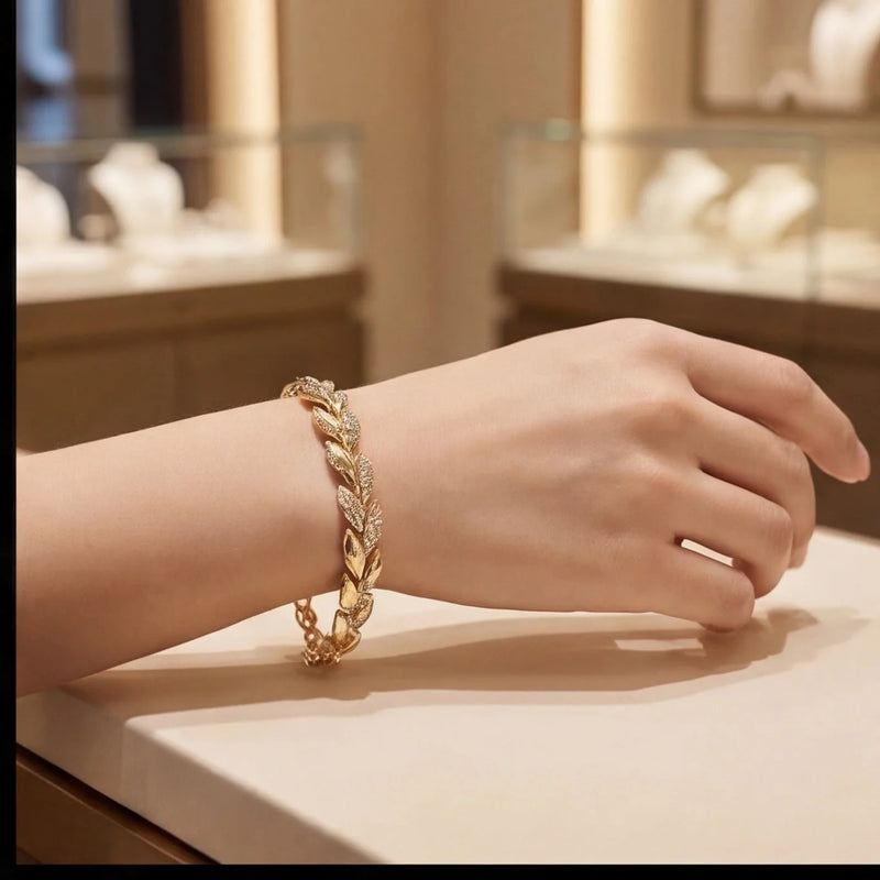 Bracelet Tressé Cuir Noir — vue 5