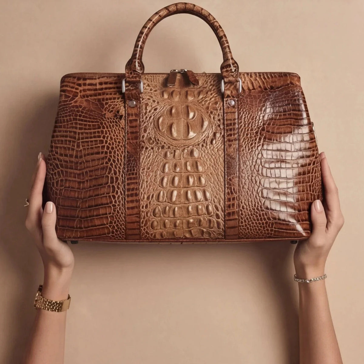 Cabas Cognac Grand Format — vue 3
