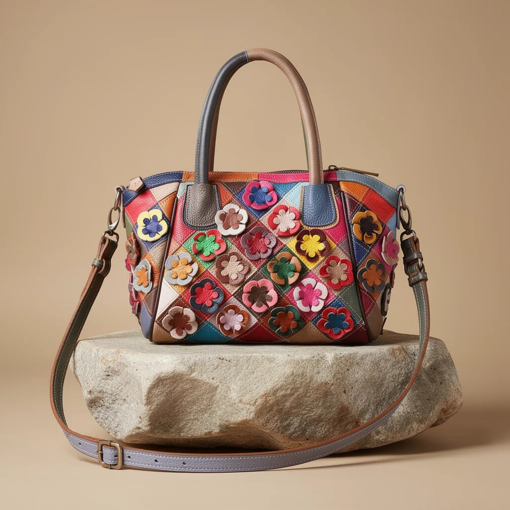Cabas Patchwork Motifs Floraux — vue 1 Image
