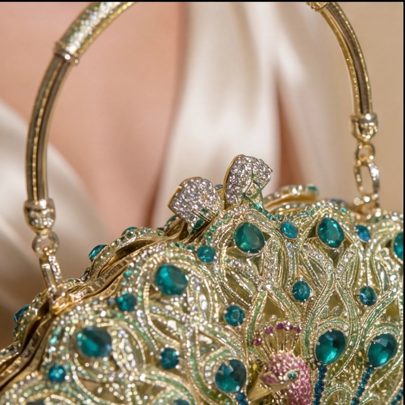 Sac à main cuir soirée porté - Sakiwé