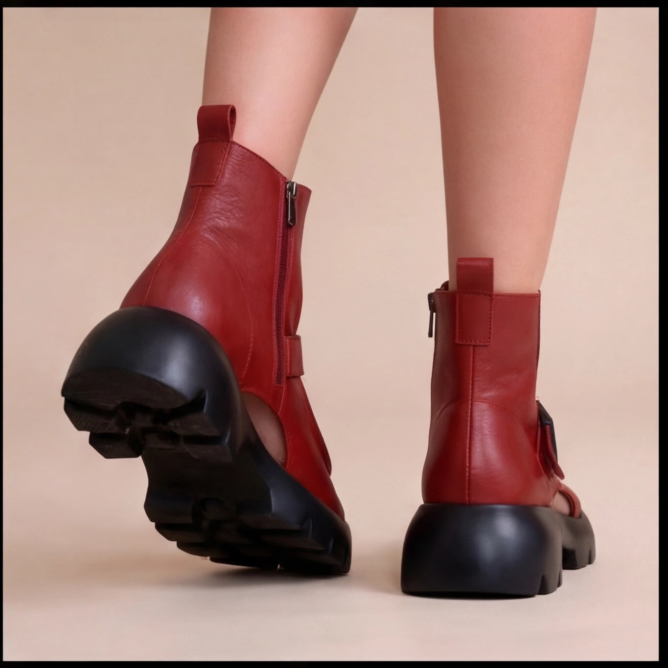 Sandales Cuir Confort Tupper détail produit - Sakiwé