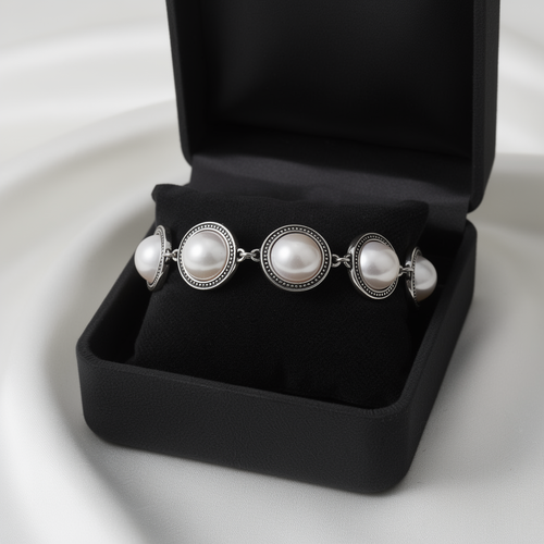 Bracelet Cuir Perla Femme vue face - Sakiwé