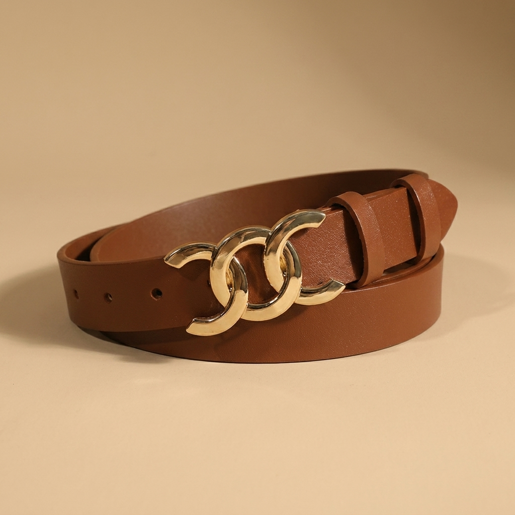 Ceinture structuree boucle signature