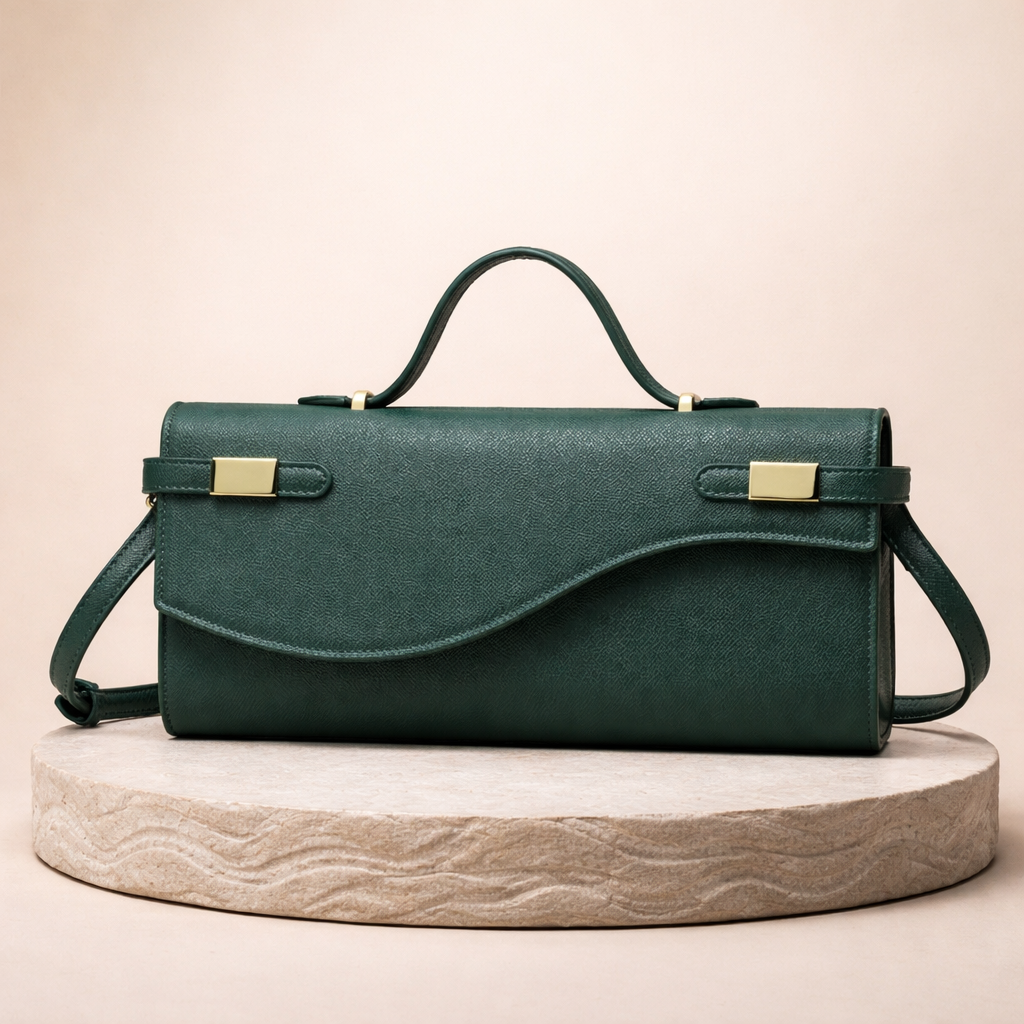 Pochette soiree fermoir signature