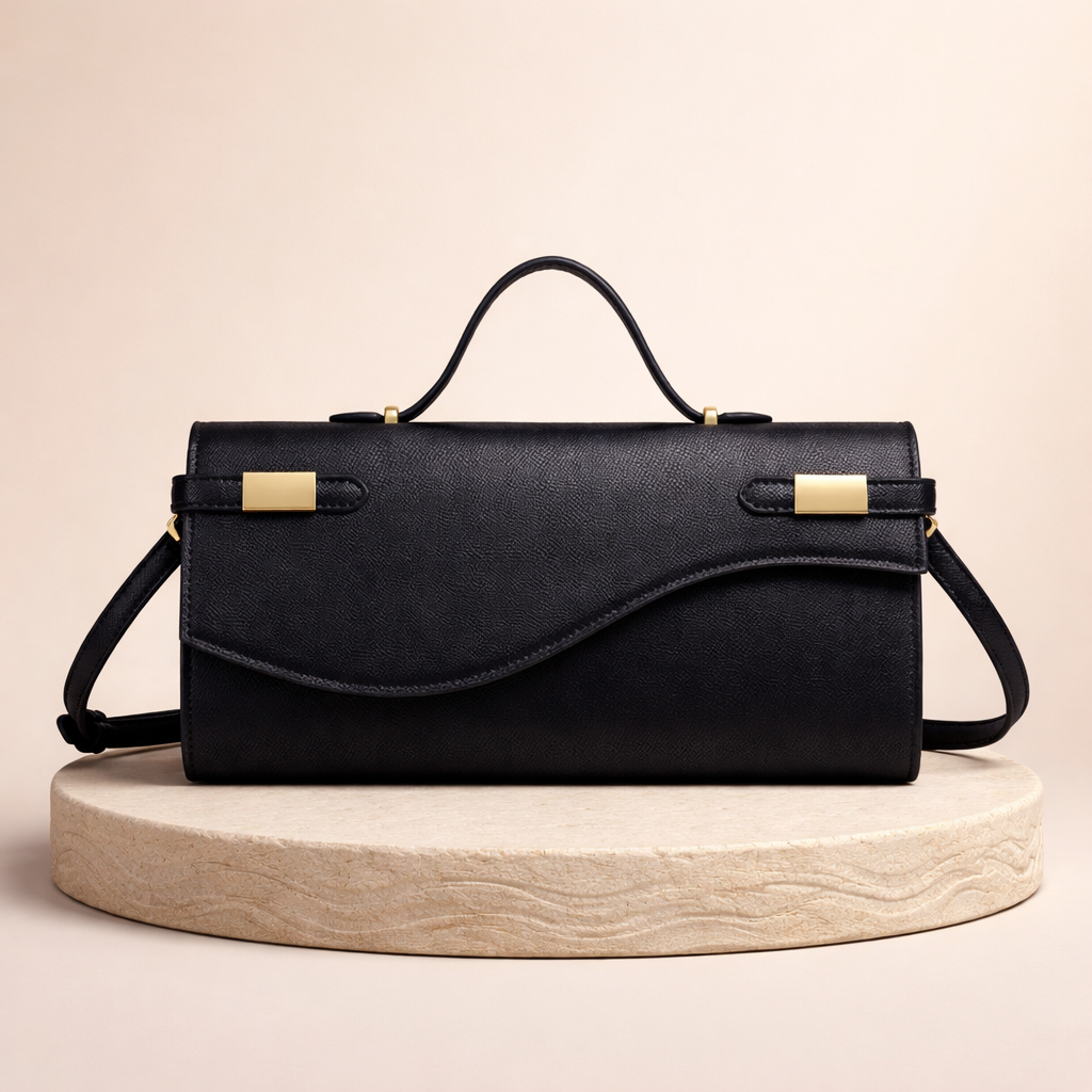 Pochette soiree fermoir signature