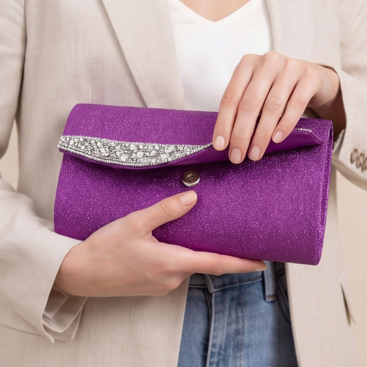 Pochette couleur soiree