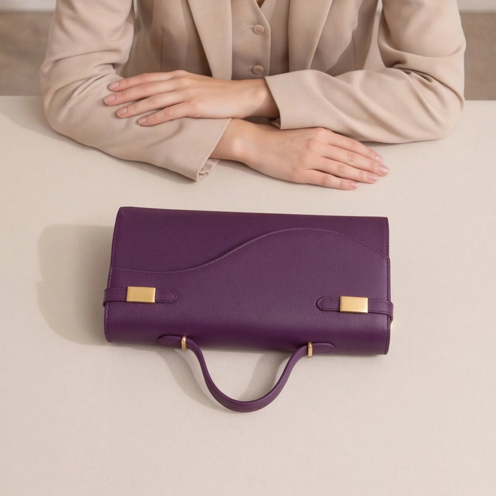 Pochette soiree fermoir signature