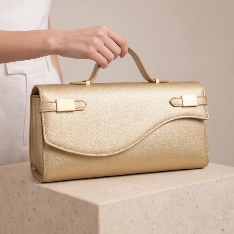 Pochette soiree fermoir signature