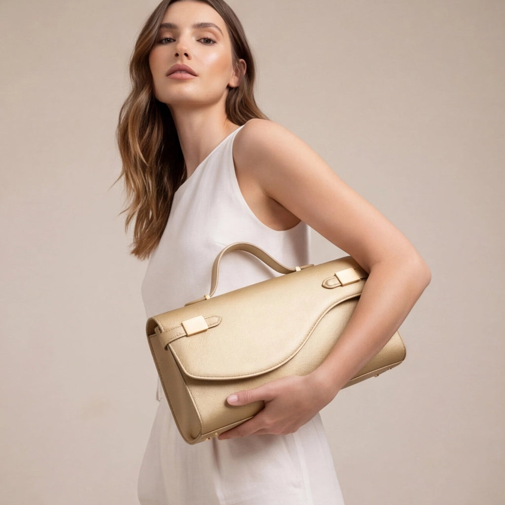 Pochette soiree fermoir signature