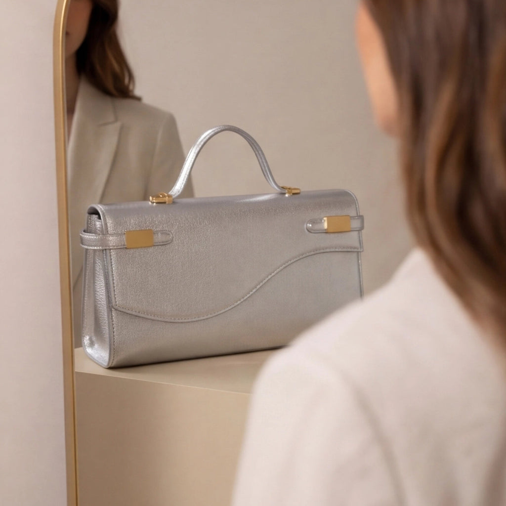 Pochette soiree fermoir signature