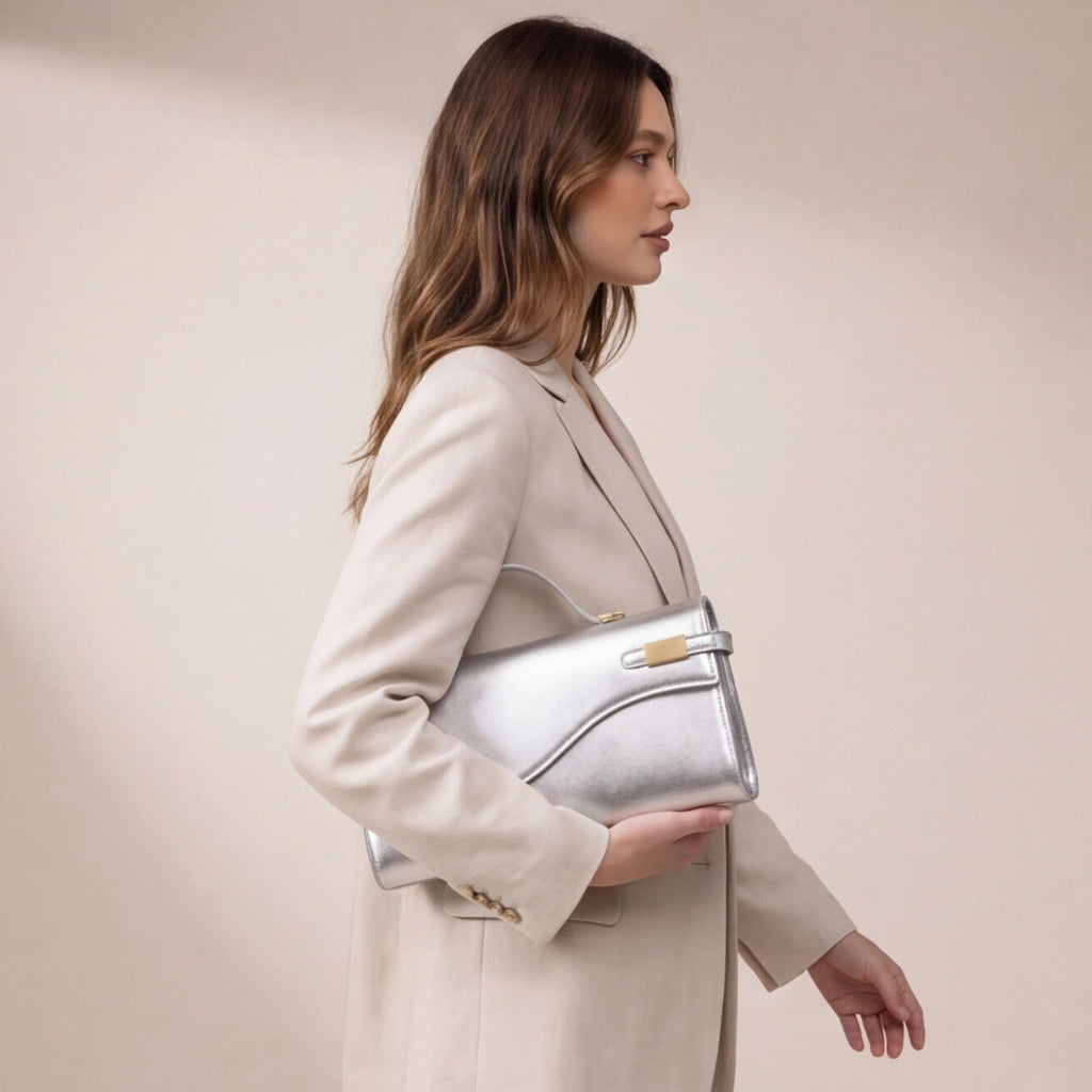 Pochette soiree fermoir signature