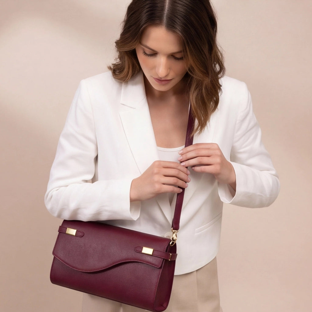 Pochette soiree fermoir signature