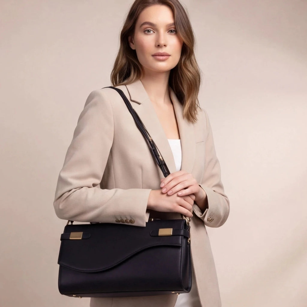 Pochette soiree fermoir signature