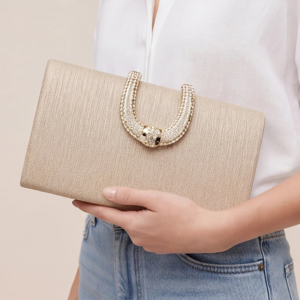 Pochette bijou tons lumineux