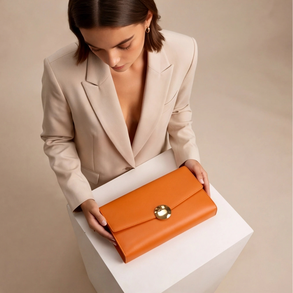 Pochette soleil couleurs chaudes