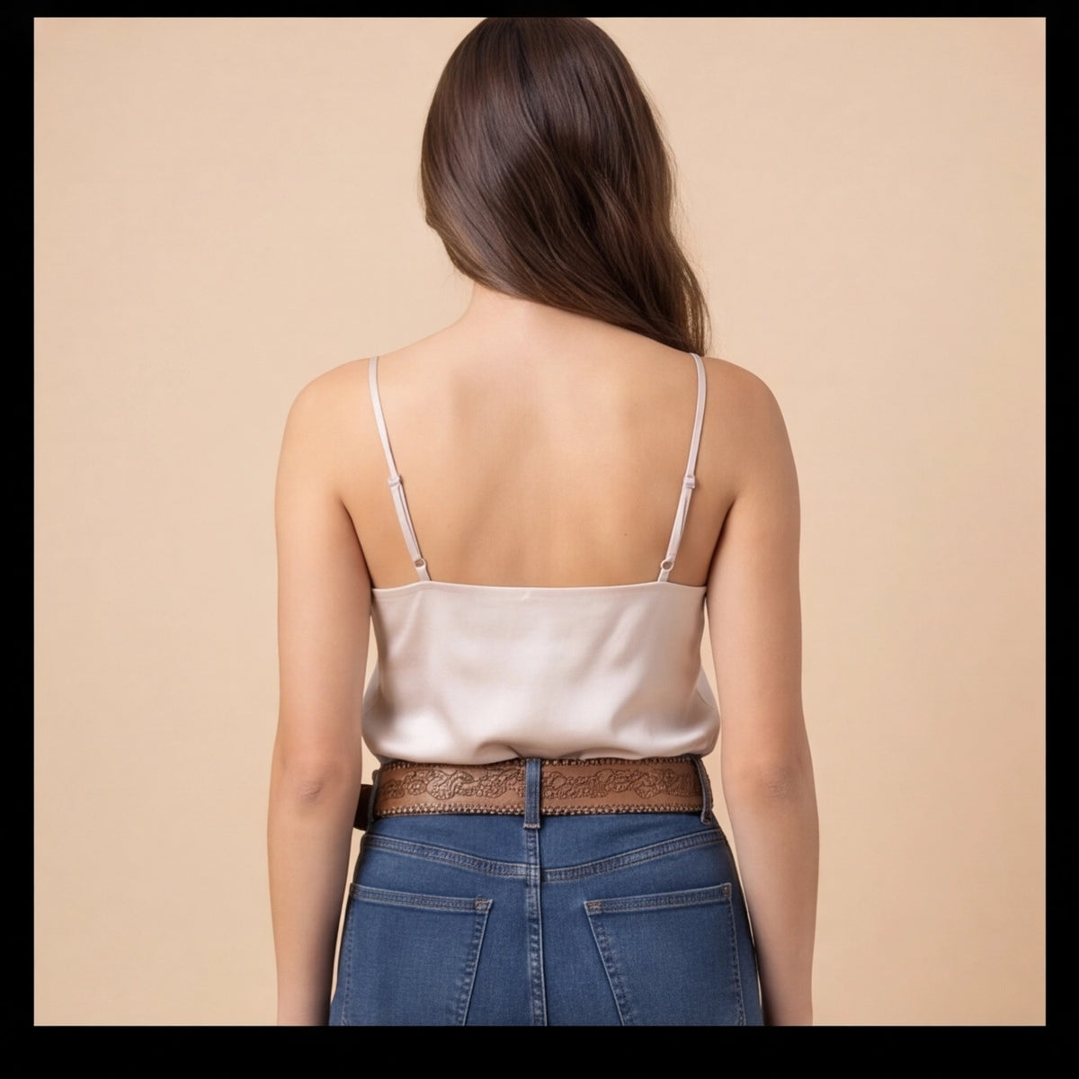 Ceinture taille haute accent dore