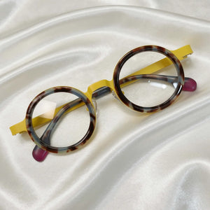 Lunettes Rondes Titane Bicolore — vue 1