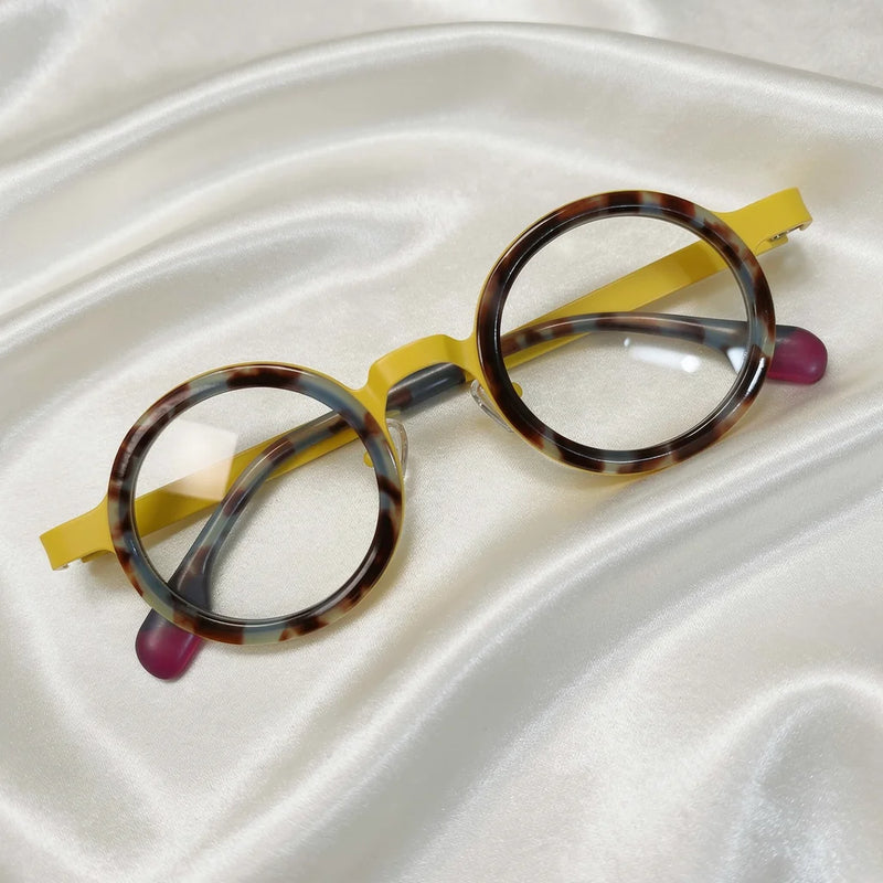Lunettes Rondes Titane Bicolore — vue 1