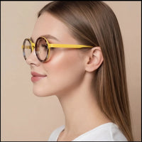 Lunettes Rondes Titane Bicolore — vue 4
