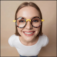 Lunettes Rondes Titane Bicolore — vue 5